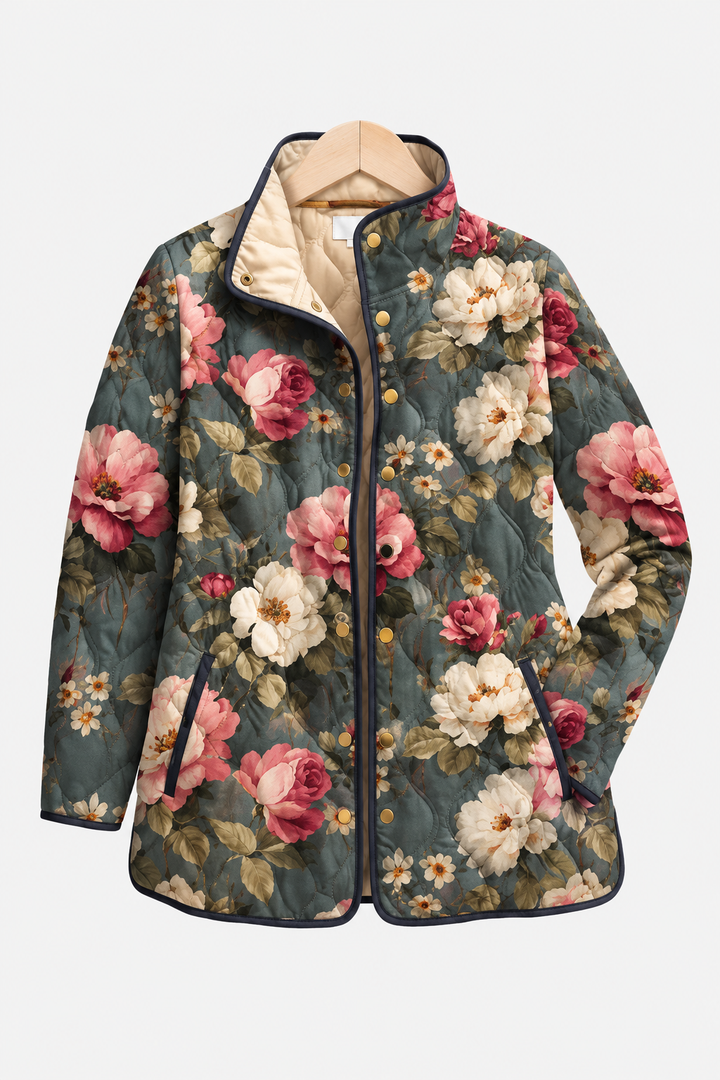 Carolyn | Floral Quilted Jacket