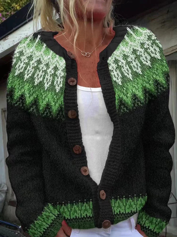 Doris | Handmade Pattern Knit Cardigan